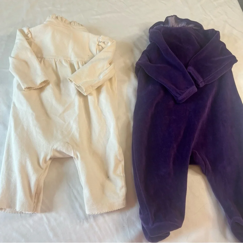 Bundle Baby Lauren Ralph Lauren & Ralph Lauren 3M Footed Sleeper‎ Romper Set
